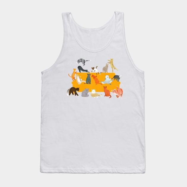 Cute Cats on the Couch Tank Top by DrawingEggen